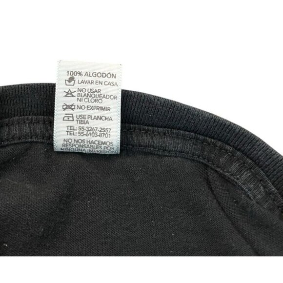 Mens Medium Black With Colorful Skull Mexican Graphic T Shirt Rayton Playeras - Picture 6 of 6